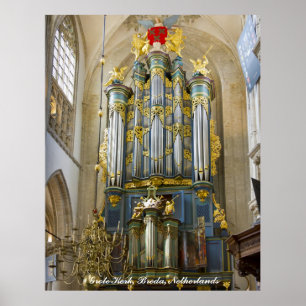 Breda Grote Kerk, Niederlande Poster