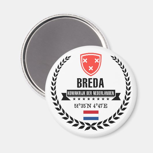 Breda Magnet (Vorderseite/Rückseite)