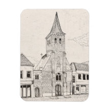 Breda Vintag Architecture Sketch Art