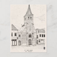 Breda Vintag Architecture Sketch Art