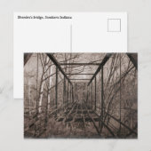 Breedens Brücke, Indiana Postkarte (Vorne/Hinten)