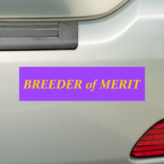 BREEDER DES MERIT AUTOAUFKLEBER (Auf Auto)