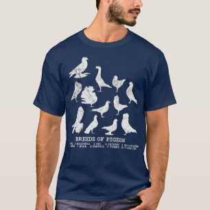 Breeds of Pigeons pigeon lover T-Shirt