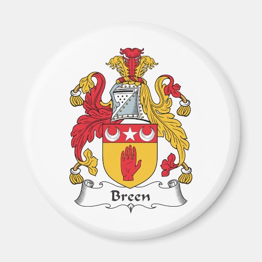 Breen Familienwappen Magnet (Vorne)