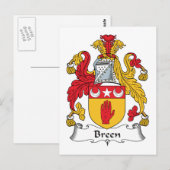 Breen Familienwappen Postkarte (Vorne/Hinten)