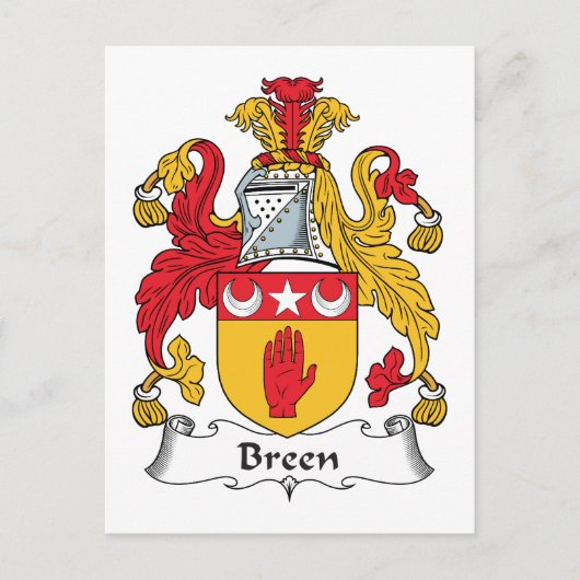 Breen Familienwappen Postkarte (Vorderseite)