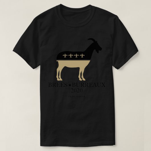 Brees Burreaux 2020 Black Gold T-Shirt (Design vorne)