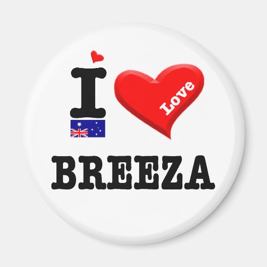 BREEZA - I Liebe Magnet (Vorne)