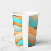 Breeze & Blush Paper Cup Soft Abstrakte Erfrischun Pappbecher (Links)
