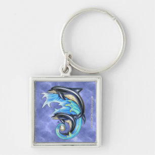 Breeze & Brine Square Schlüsselanhänger