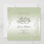 Breezeway Dekoration 25. Geburtstag Einladung (Vorderseite)