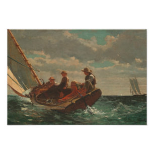 Breezing Up (A Fair Wind) von Winslow Homer Fotodruck