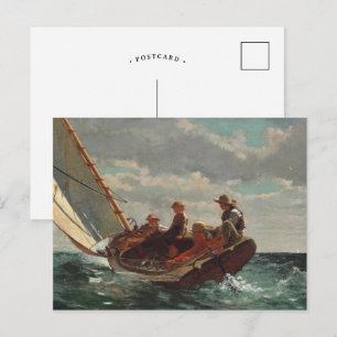 Breezing Up (Ein fairer Wind) Winslow Homer Postkarte