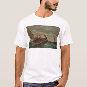 Breezing Up (Ein günstiger Wind) von Winslow Homer T-Shirt