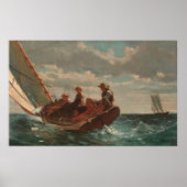 Breezing - Winslow Homer Fine Art Poster (Vorne)