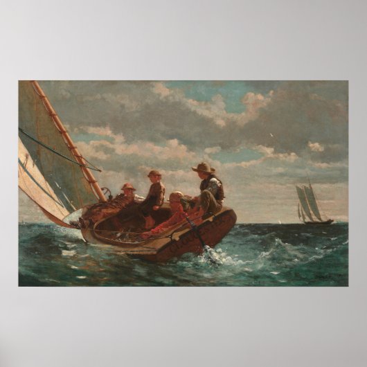 Breezing - Winslow Homer Fine Art Poster (Vorne)