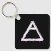 Breezy Air Element Alchemy Symbol Metal Schlüsselanhänger (Vorderseite)