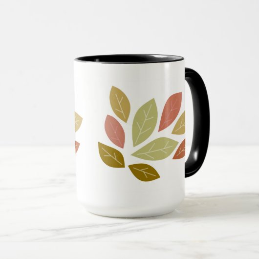Breezy Autumn Leaves Tasse (VorderseiteRechts)