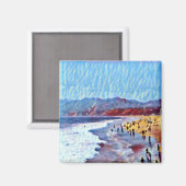 Breezy Dreamy Beach (Magnet) Magnet (Vorderseite/Rückseite)