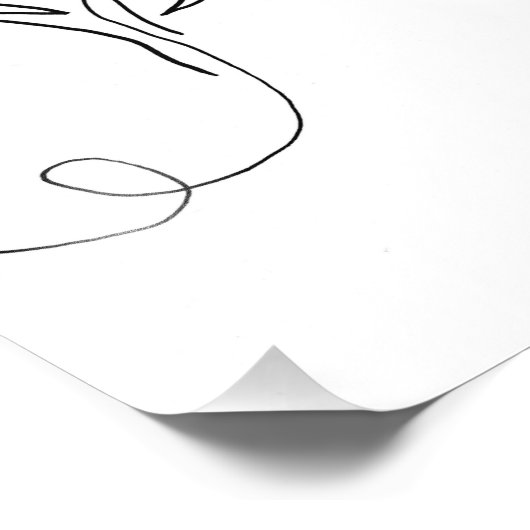 Breezy Feather Print Fotodruck (Ecke)