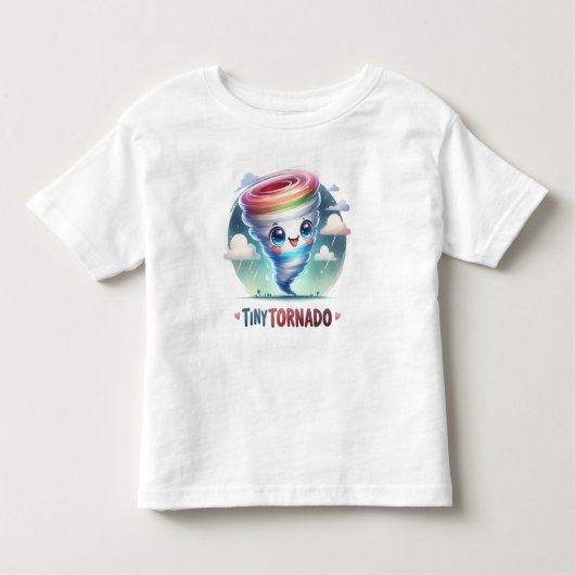 Breezy Fun - farbenfroher Tiny Tornado Kleinkind T-shirt (Vorderseite)