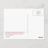 Breezy Gulf Sunset Postcard Postkarte (Rückseite)