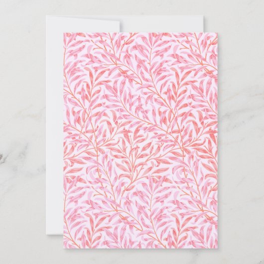 Breezy Leaf Bridal Dusche Einladung (Rückseite)