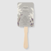 Breezy Pampas Grass Wedding Programm Fächer (Vorderseite)