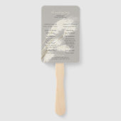 Breezy Pampas Grass Wedding Programm Fächer (Rückseite)