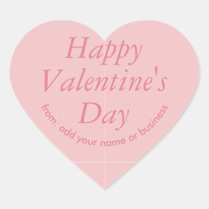 Breezy Pink Heart Valentine's Sticker