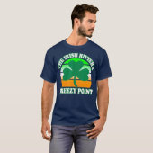 Breezy Point NY The Irish Riviera Kleeblatt Retro T-Shirt (Vorne ganz)