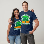 Breezy Point NY The Irish Riviera Kleeblatt Retro T-Shirt (Unisex)