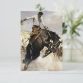 "Breezy Riding" Western Art von WHD Koerner Dankeskarte (Stehend Vorderseite)