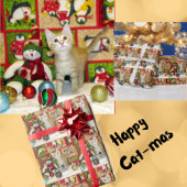 Breezy The Cat - Weihnachtswrapping Paper Roll Geschenkpapier