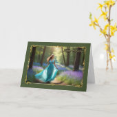 Breezy Walk Woman's Geburtstagskarte Karte (Gelbe Blume)