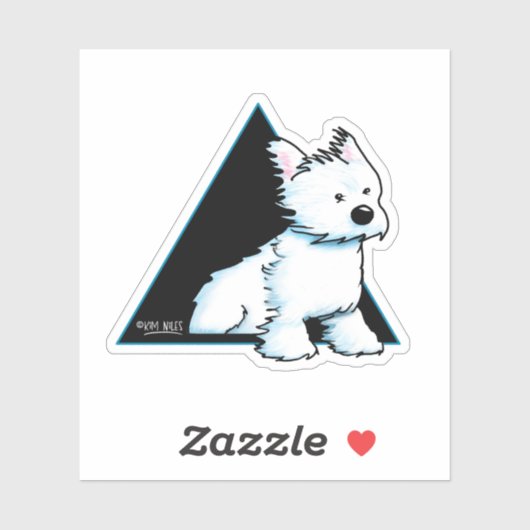Breezy WESTIE Sticker (Blatt)