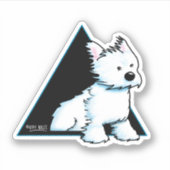 Breezy WESTIE Sticker (Vorderseite)