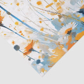 Breezy Wildblume Field in Orange Seidenpapier (Ausschnitt)