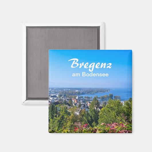 Bregenz am Bodensee in Austria Magnet (Vorderseite/Rückseite)