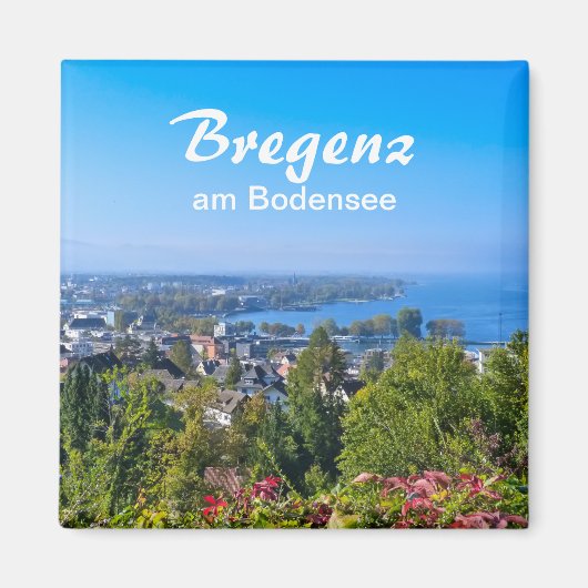 Bregenz am Bodensee in Austria Magnet (Vorne)