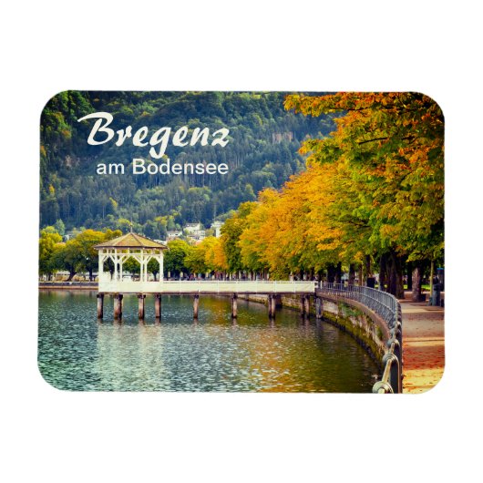 Bregenz am Bodensee in Österreich Magnet (Horizontal)