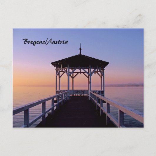 Bregenz am Bodensee in Österreich Postkarte (Vorderseite)