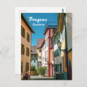 Bregenz in Österreich Die Altstadt Postkarte (Vorne/Hinten)