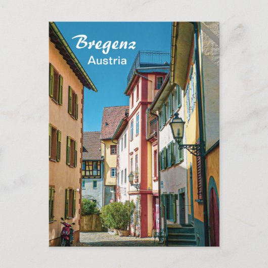Bregenz in Österreich Die Altstadt Postkarte (Vorderseite)