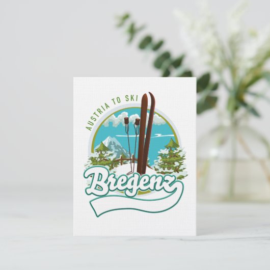 Bregenz Österreich Skilogo (Stehend Vorderseite)