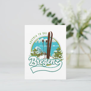Bregenz Österreich Skilogo Postkarte