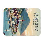 Bregenz Skyline Österreich Magnet (Horizontal)
