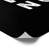 Breggfast First No Yolk Funny Egg Pun Dark BG Poster (Ecke)