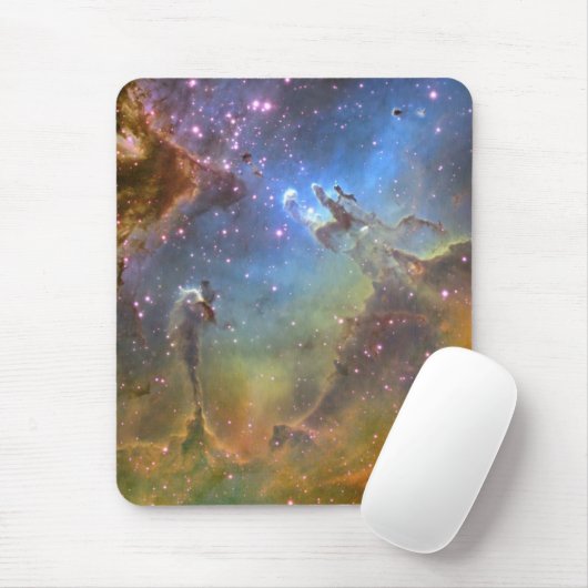 Breit-Feld Bild des Eagle-Nebelflecks Mousepad (Mit Mouse)