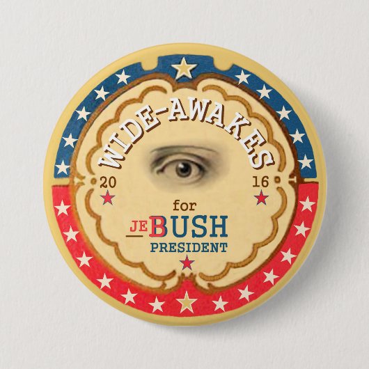 Breit-Wacht für Jeb Bush 2016 auf Button (Vorderseite)
